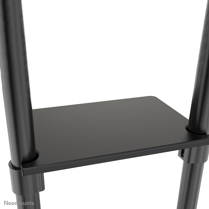 Neomounts NS-M1250 schwaarz ass e verréckelbare Miwwel fir Flat-Screens bis 70 inch (178 cm). Inkl. Laptop-Plack - Schwaarz