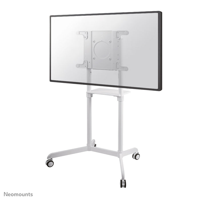 Neomounts NS-M1250 wäiss ass e verréckelbare Miwwel fir Flat-Screens bis 70 inch (178 cm). Inkl. Laptop-Plack - Wäiss