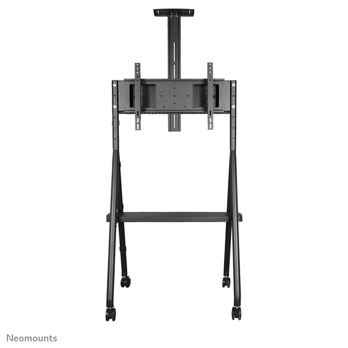 Neomounts NS-M1500black ass e verréckelbare Miwwel fir Flat-Screens bis 65 inch (165 cm). Inkl. Laptop-Plack - Schwaarz