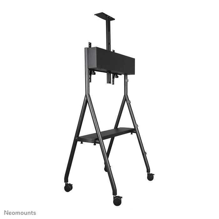 Neomounts NS-M1500black ass e verréckelbare Miwwel fir Flat-Screens bis 65 inch (165 cm). Inkl. Laptop-Plack - Schwaarz
