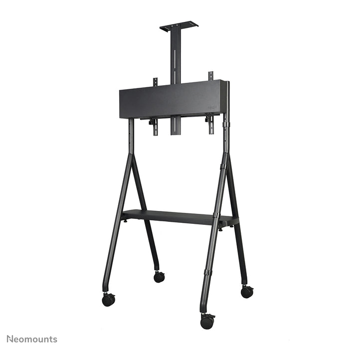Neomounts NS-M1500black ass e verréckelbare Miwwel fir Flat-Screens bis 65 inch (165 cm). Inkl. Laptop-Plack - Schwaarz