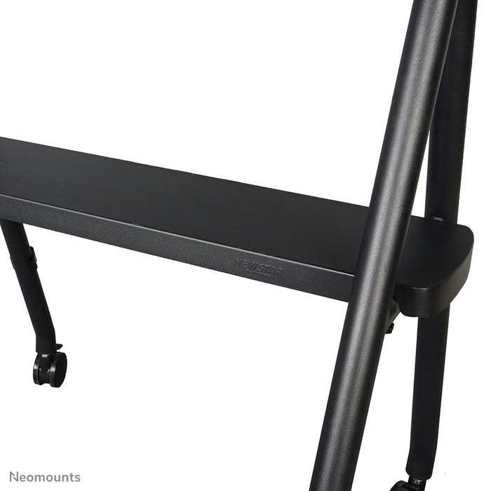 Neomounts NS-M1500black ass e verréckelbare Miwwel fir Flat-Screens bis 65 inch (165 cm). Inkl. Laptop-Plack - Schwaarz