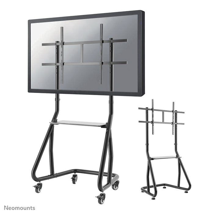 Neomounts NS-M3800 schwaarz ass e verréckelbare Miwwel fir Flat-Screens bis 100 inch (254 cm).
