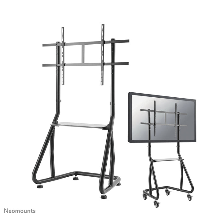 Neomounts NS-M3800 schwaarz ass e verréckelbare Miwwel fir Flat-Screens bis 100 inch (254 cm).