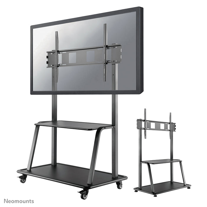Neomounts NS-M4000 schwaarz ass e verréckelbare Miwwel fir Flat-Screens bis 105 inch (267 cm).