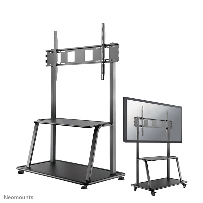 Neomounts NS-M4000 schwaarz ass e verréckelbare Miwwel fir Flat-Screens bis 105 inch (267 cm).