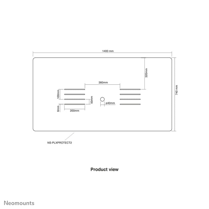 Neomounts NS-PLXPROTECT2 ass eng transparent Schutzscheif fir 2 Flat-Screens a bitt Ofstandsschutz um Aarbechtsplaz - Transparent Acrylaat, 100% recycléierbar | PLXPROTECT ass als EU-Design-Patent registréiert |