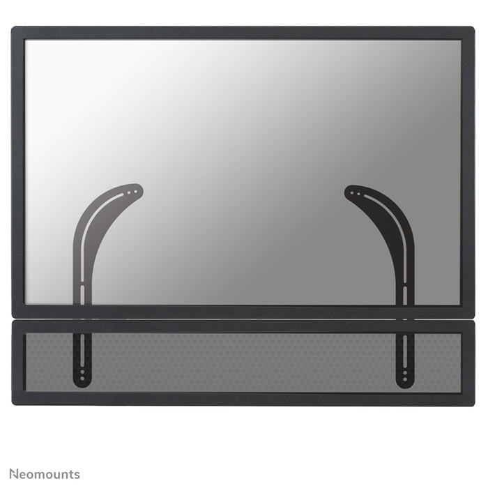 Neomounts Soundbar-Halterung, Modell NS-SB100, ass ideal fir eng Soundbar ënner Flat-Screen-TVen ze montéieren.