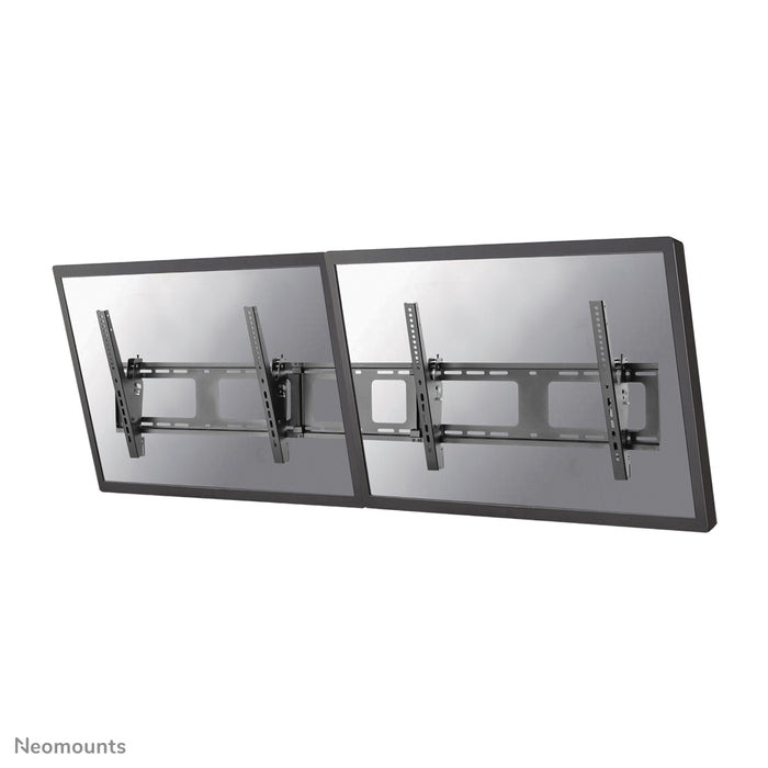 Neomounts NS-WMB200 schwaarz ass eng Menu-Board-Wandstëtzt fir Ekranen bis 52 inch (132 cm).