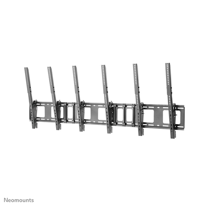 Neomounts NS-WMB300P schwaarz ass eng Menu-Board-Wandstëtzt fir déi vertikal Montéierung vun Ekranen bis 52 inch (132 cm).