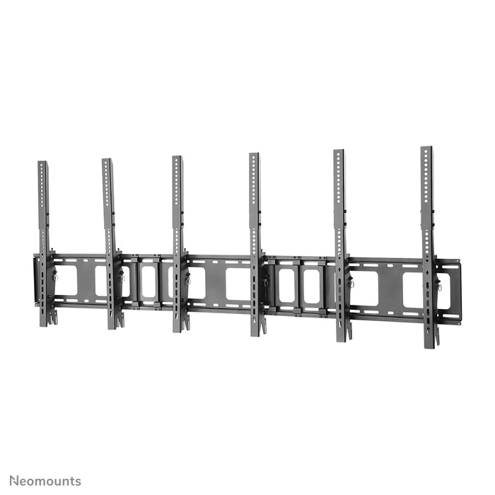 Neomounts NS-WMB300P schwaarz ass eng Menu-Board-Wandstëtzt fir déi vertikal Montéierung vun Ekranen bis 52 inch (132 cm).