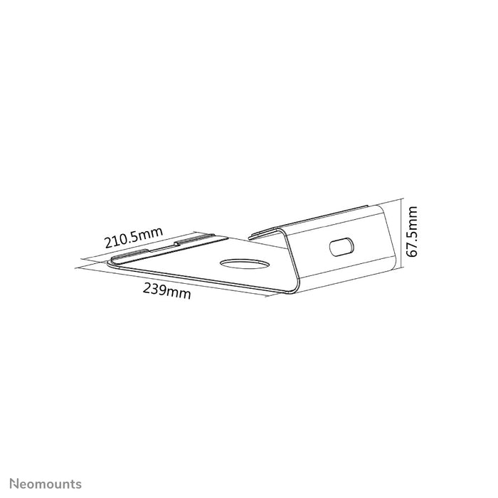 Neomounts NSLS025 ass eng universell Dëschtut fir e Notebook oder Tablet.
