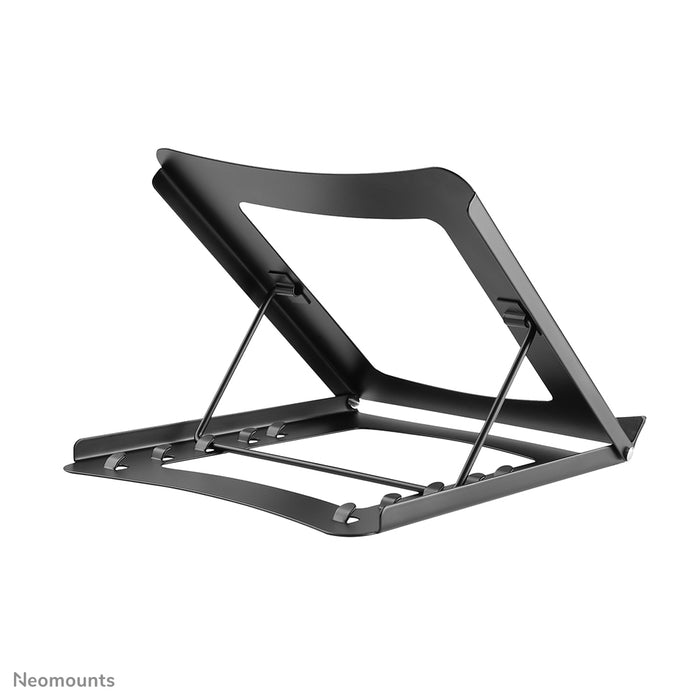 Neomounts NSLS075 schwaarz ass e Büro-Stänner fir e Notebook - Schwaarz