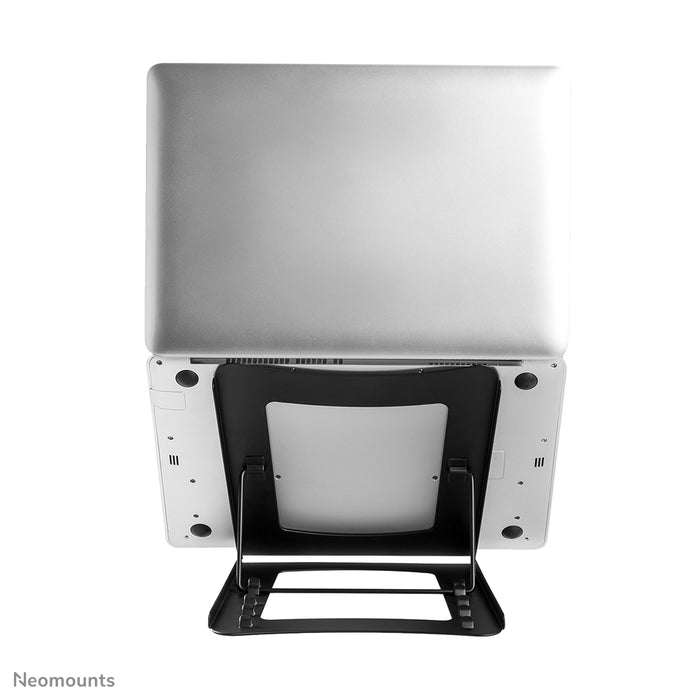 Neomounts NSLS075 schwaarz ass e Büro-Stänner fir e Notebook - Schwaarz