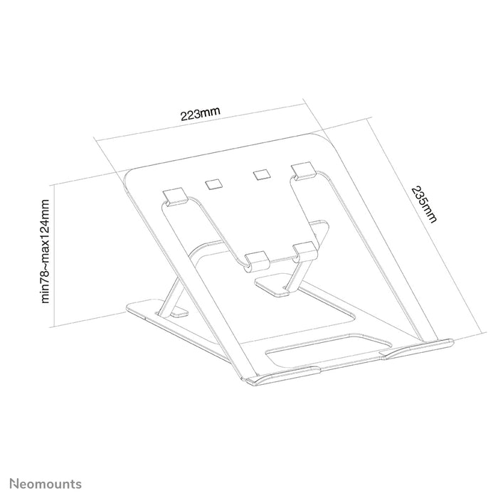 Neomounts klappbar Laptop-Stänner - Sëlwer