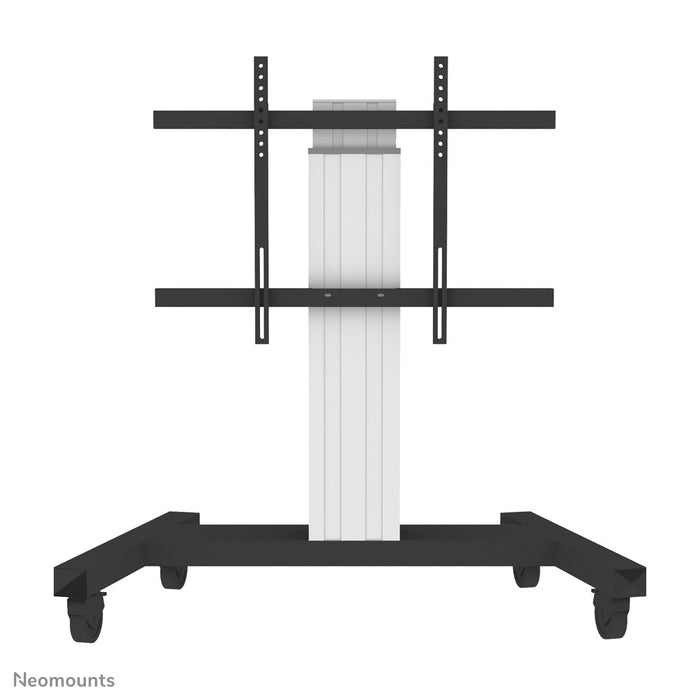 Neomounts PLASMA-M2250 sëlwer ass eng elektresch héichtverstellbar Trolley fir Flat-Screens t/m 100 inch.
