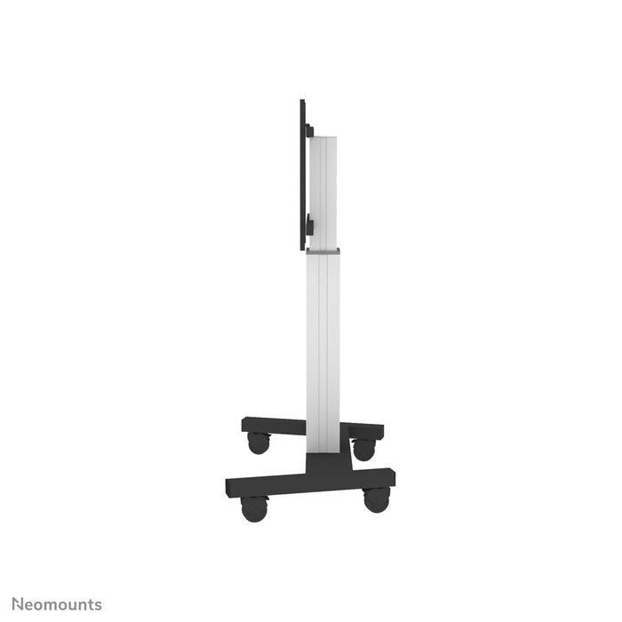 Neomounts PLASMA-M2250 sëlwer ass eng elektresch héichtverstellbar Trolley fir Flat-Screens t/m 100 inch.