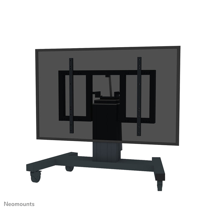 Neomounts PLASMA-M2550T schwaarz ass eng elektresch héichtverstellbar an kipps astellbar Trolley fir Flat-Screens t/m 100 inch (254 cm).