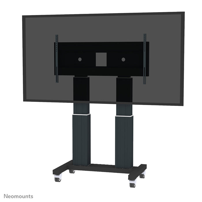 Neomounts PLASMA-M2600 schwaarz ass eng elektresch héichtverstellbar Trolley fir Flat-Screens t/m 120 inch (305 cm).