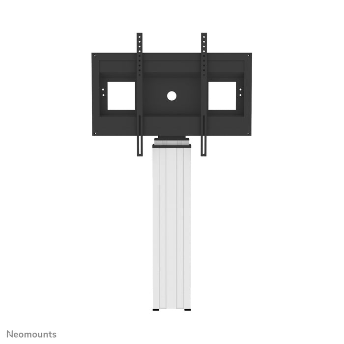 Neomounts PLASMA-W2500 sëlwer ass eng motoriséiert Wandstëtzt fir Schirme bis 100 inch.