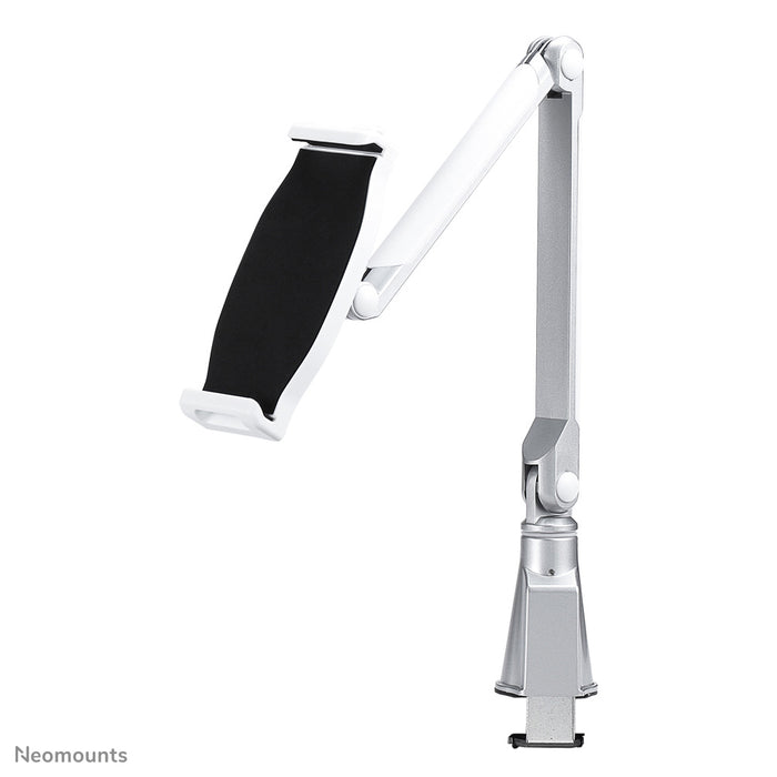 Neomounts TABLET-D100SILVER ass eng universal Bureaustëtzt fir eng Tablet.