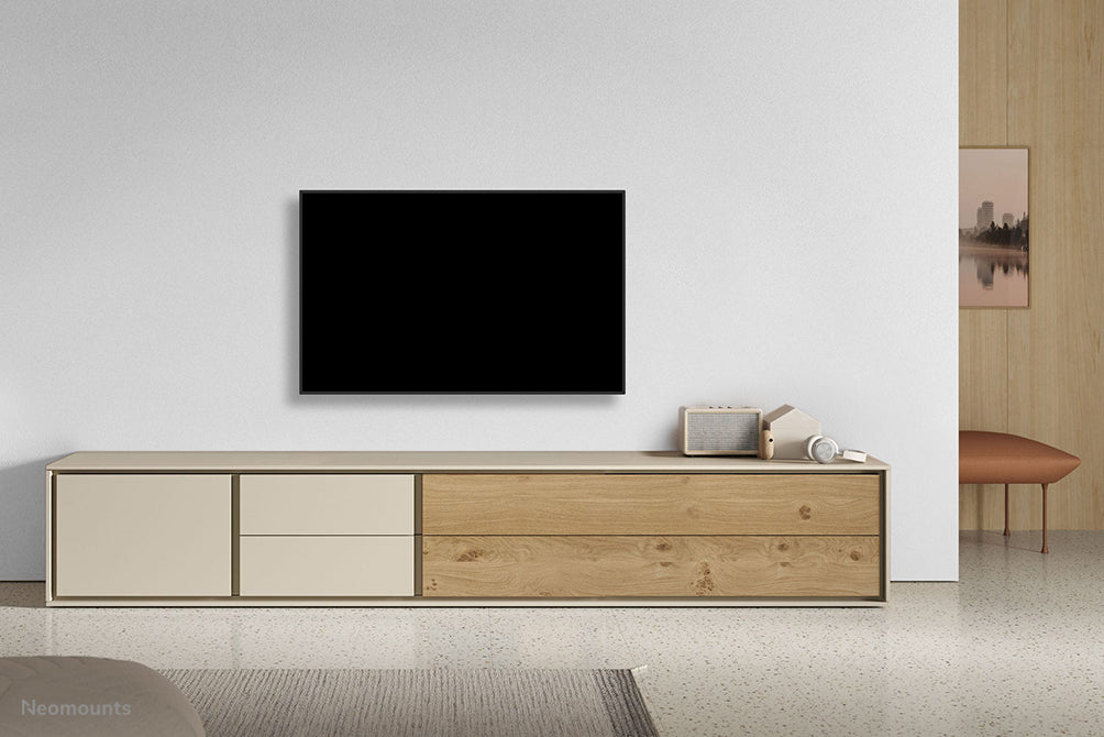 Neomounts WL35-550BL12 kippsbar Wandhalterung fir 24-55 inch Bildschirmer - Schwaarz
