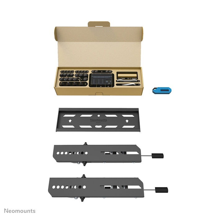Neomounts WL35S-850BL12 kippsbar Wandhalterung fir 24-55 inch Bildschirmer - Schwaarz