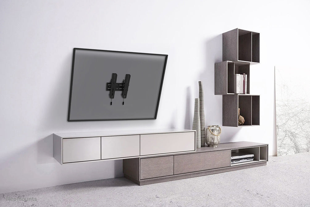 Neomounts WL35S-850BL12 kippsbar Wandhalterung fir 24-55 inch Bildschirmer - Schwaarz