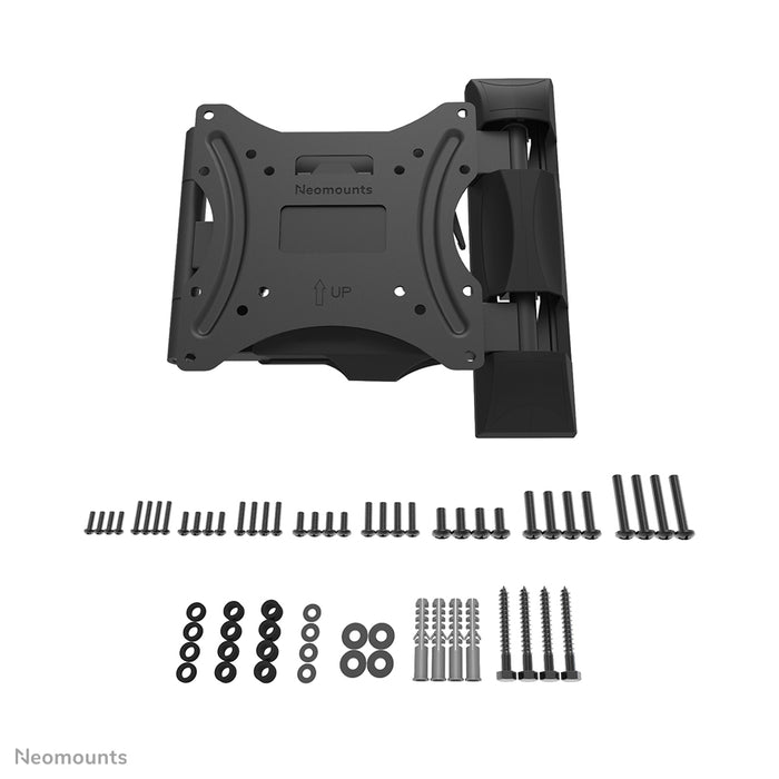 Neomounts WL40-550BL12 Full-Motion-Wandhalterung fir 32-55 inch Bildschirmer - Schwaarz