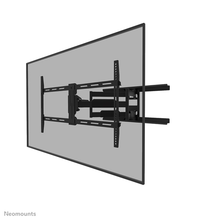Neomounts WL40-550BL18 Full-Motion-Wandhalterung fir 43-75 inch Bildschirmer - Schwaarz