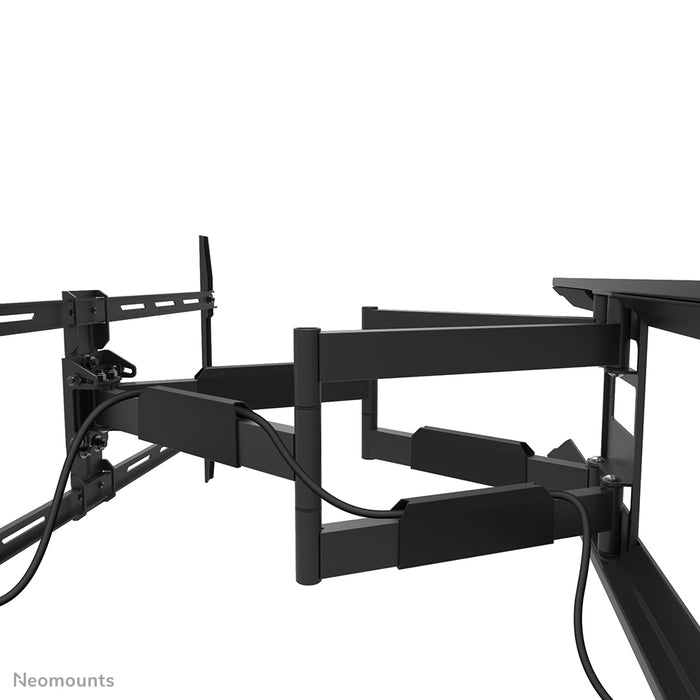 Neomounts WL40-550BL18 Full-Motion-Wandhalterung fir 43-75 inch Bildschirmer - Schwaarz