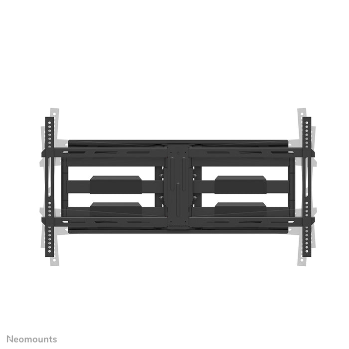Neomounts WL40-550BL18 Full-Motion-Wandhalterung fir 43-75 inch Bildschirmer - Schwaarz