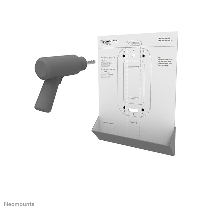 Neomounts WL40S-840BL12 Full-Motion-Wandhalterung fir 32-55 inch Bildschirmer - Schwaarz