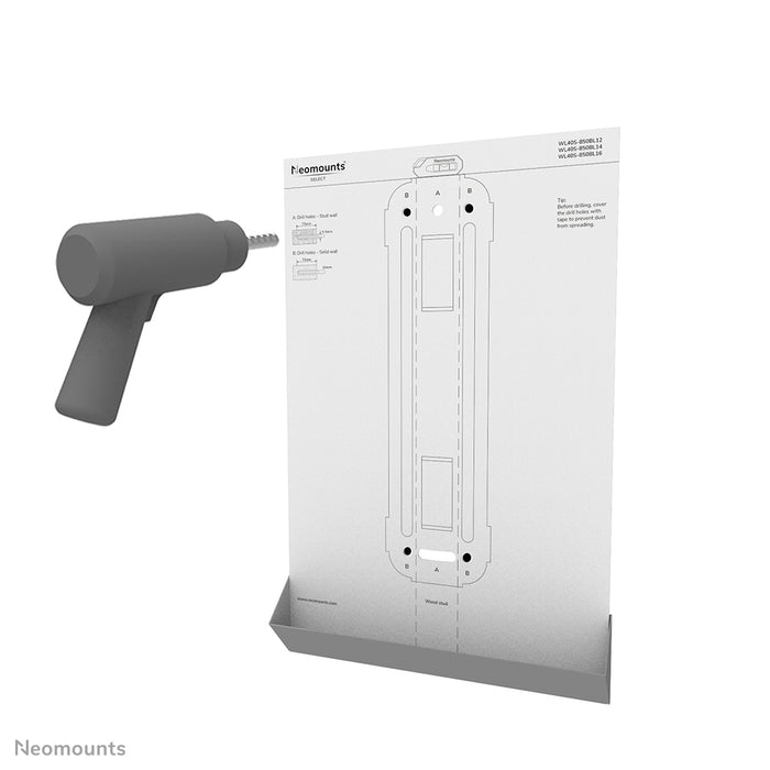 Neomounts WL40S-850BL12 Full-Motion Wandhalerung fir 32-55 inch Écrane - Schwaarz