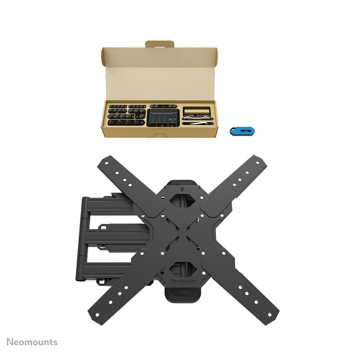 Neomounts WL40S-850BL14 Full-Motion Wandhalerung fir 32-65 inch Écrane - Schwaarz