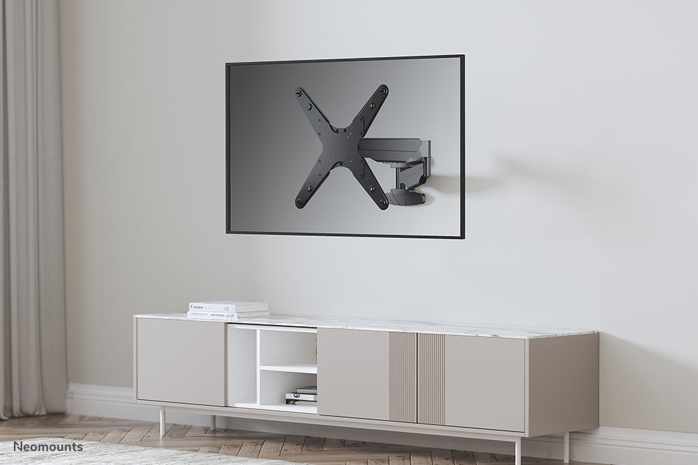 Neomounts WL70-550BL14 Full-Motion Wandhalerung fir 32-55 inch Écrane - Schwaarz