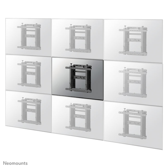 Neomounts WL95-900BL16 Push-to-Pop-Out Videowall-Halterung fir 45-75 inch Écrane - Schwaarz