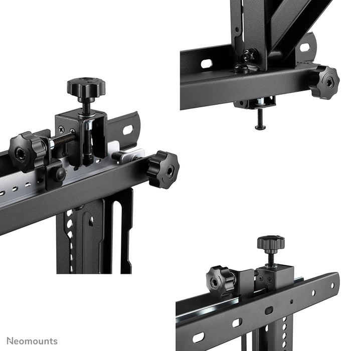 Neomounts WL95-900BL16 Push-to-Pop-Out Videowall-Halterung fir 45-75 inch Écrane - Schwaarz