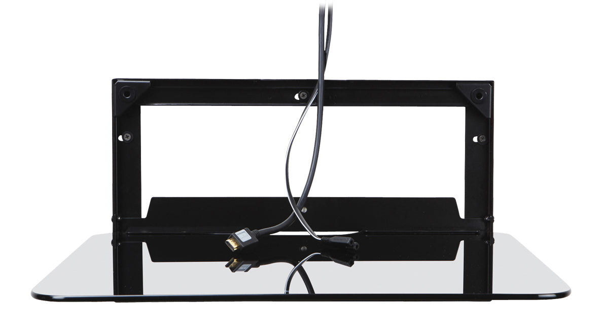 A/V-Mauerplateau mat Kabelmanagement-System