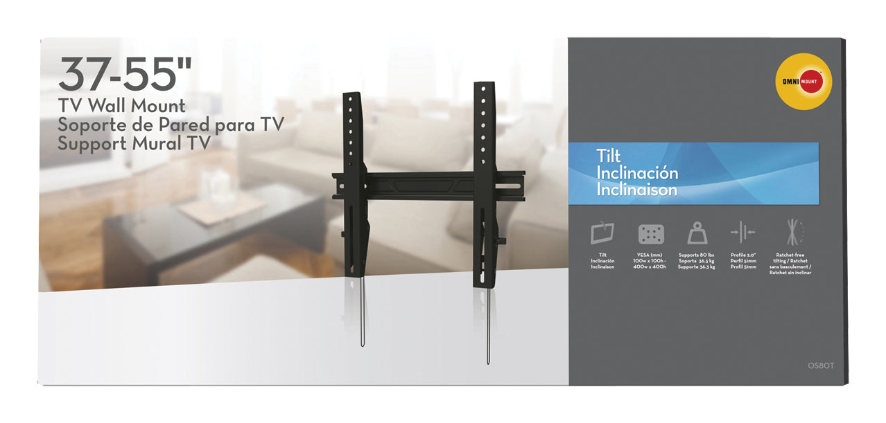 Platte TV-Beugel fir maximal 42"