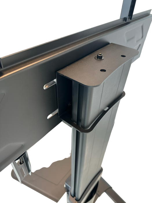 Wolff Mount rullbar TV-Stativ bis 70 inch|universal|Héicht verstellbar|schwaarzt Aluminium|VESA 800x600