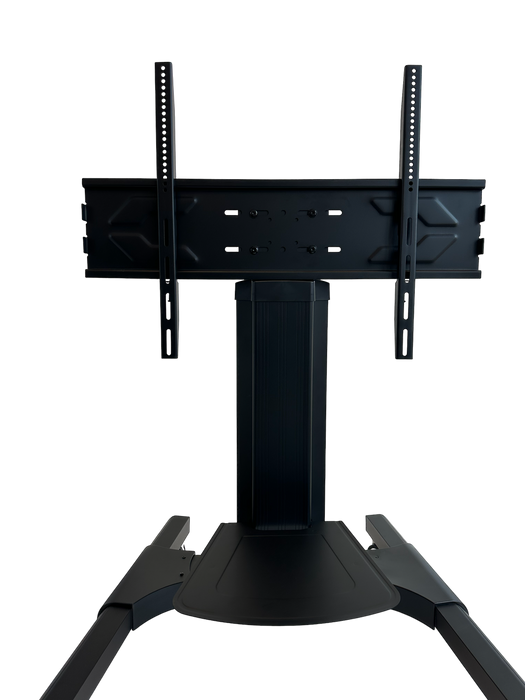 Wolff Mount rullbar TV-Stativ bis 70 inch|universal|Héicht verstellbar|schwaarzt Aluminium|VESA 800x600