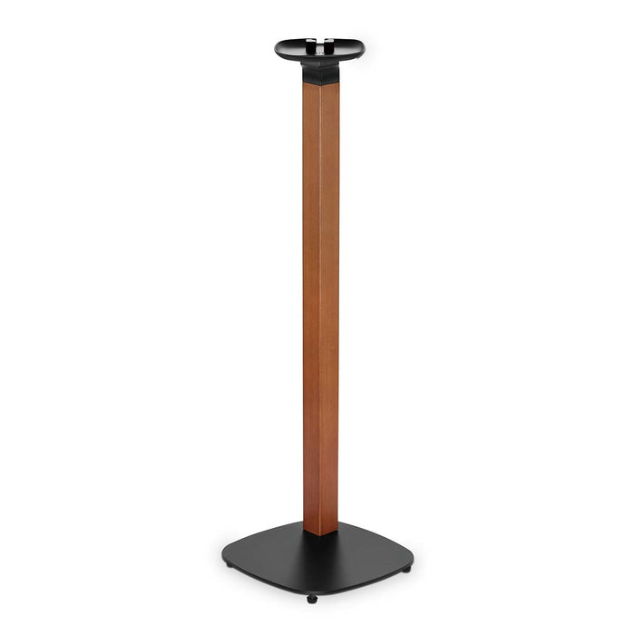 Skandinavesche Design Speakerbeugel fir Sonos One, One SL & PLAY:1 – Holz/Metall-Stänner mat Kabelmanagement an Vibratiounsdämpfung.