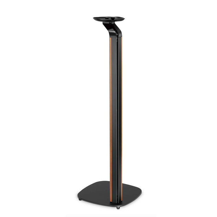 Skandinavesche Design Speakerbeugel fir Sonos One, One SL & PLAY:1 – Holz/Metall-Stänner mat Kabelmanagement an Vibratiounsdämpfung.