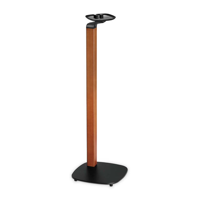 Skandinavesche Design Speakerbeugel fir Sonos One, One SL & PLAY:1 – Holz/Metall-Stänner mat Kabelmanagement an Vibratiounsdämpfung.