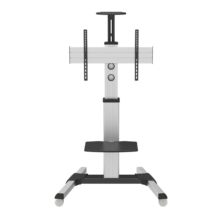 Wolff Mount robust verréckelbar TV-Buedemstänn |Universell |Aluminium |Écranen bis 70 inch |Héicht 210cm