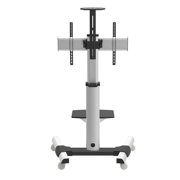 Wolff Mount robust verréckelbar TV-Buedemstänn |Universell |Aluminium |Écranen bis 70 inch |Héicht 210cm