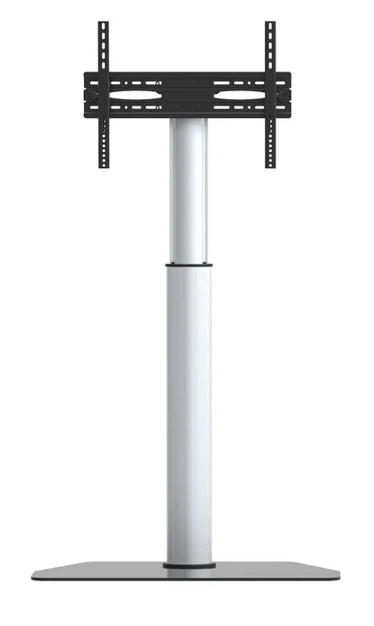 WOLFF MOUNT TV-Buedemstativ Schwaarz – Universelle TV-Stativ 32 bis 70 Inch – An der Héicht verstellbar – VESA bis 800x400 – Max. 50 kg – Fräi stoend