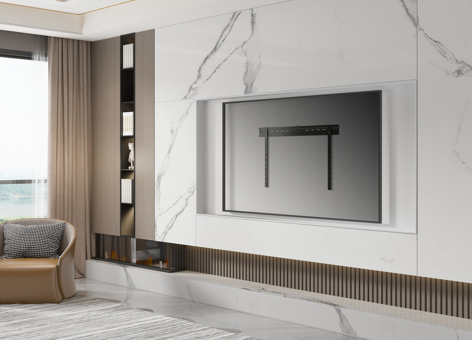 Platt TV-Mauerbeugel fir Ekranen bis 70 inch