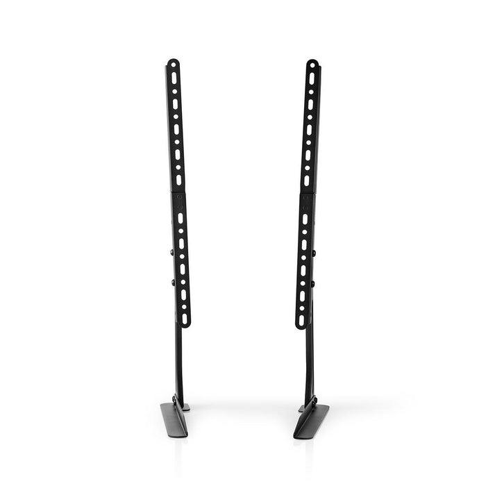 Nedis Fixen TV-Bürosstänner fir Bildschiermer vun 13-70 Inch | Maximal 50 kg | Flexibel Héichtenastellung | VESA-kompatibel | Stol | Schwaarz